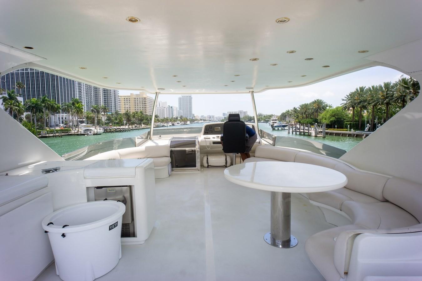 a person sitting on a chair by a pool aboard OLD SPORT II Yacht for Sale
