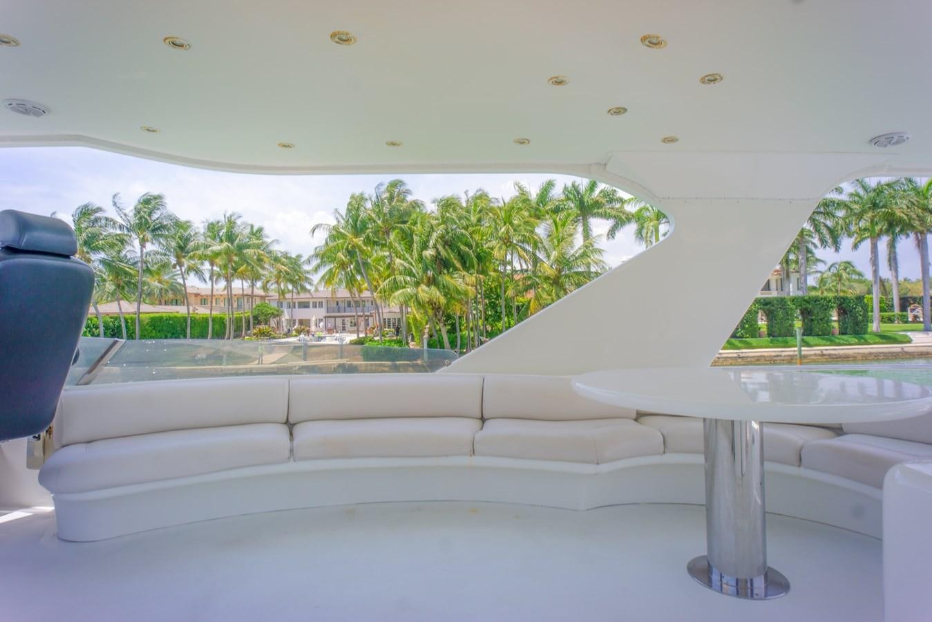 a large white pool with a large glass wall and a large green house aboard OLD SPORT II Yacht for Sale