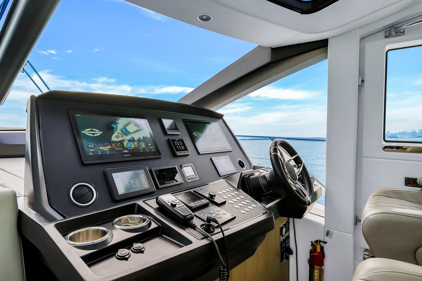 a cockpit of a plane aboard BELLOW DECK Yacht for Sale