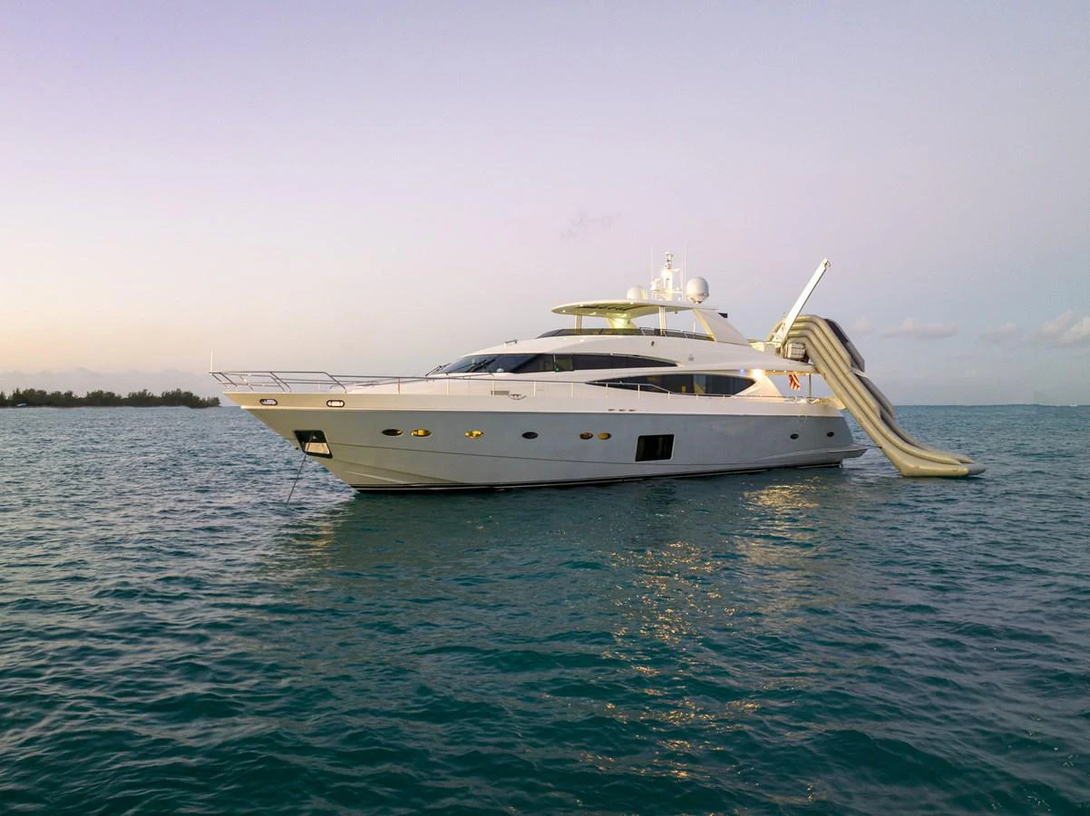 a boat on the water aboard CURRENT $EA Yacht for Sale