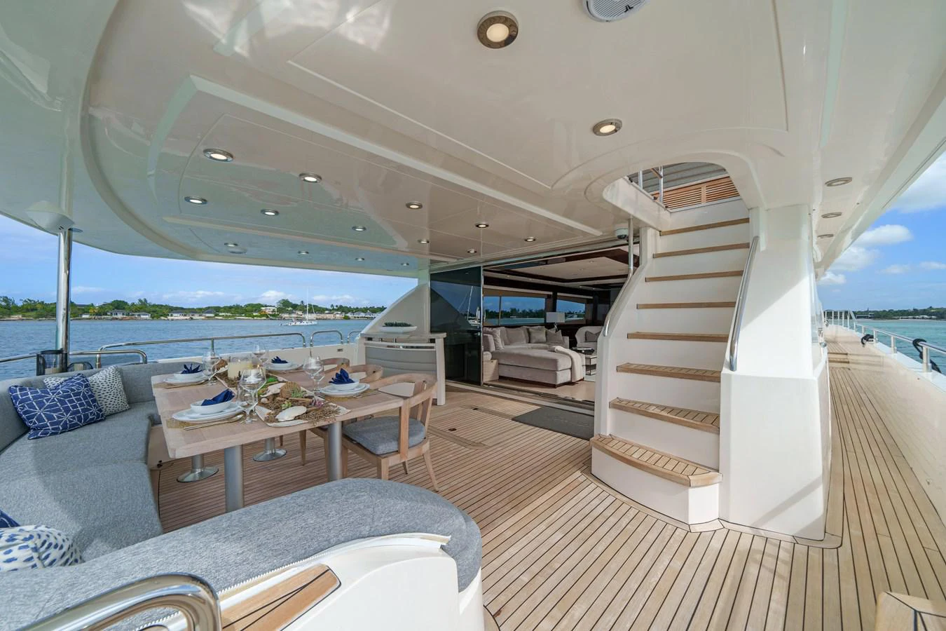 a boat on the water aboard CURRENT $EA Yacht for Sale