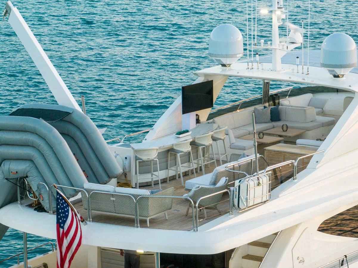 a boat on the water aboard CURRENT $EA Yacht for Sale