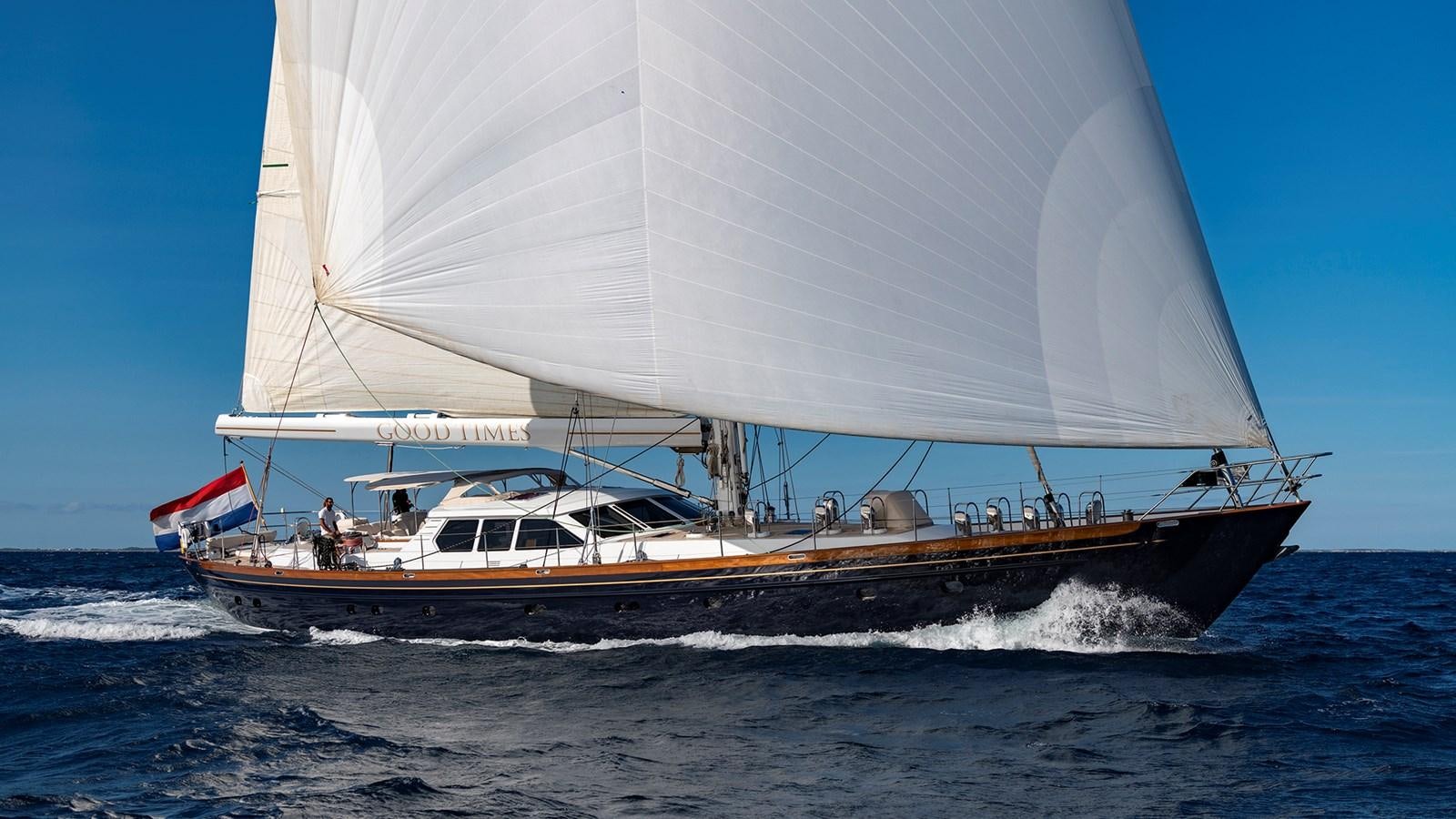 a boat on the water aboard GOOD TIMES Yacht for Sale
