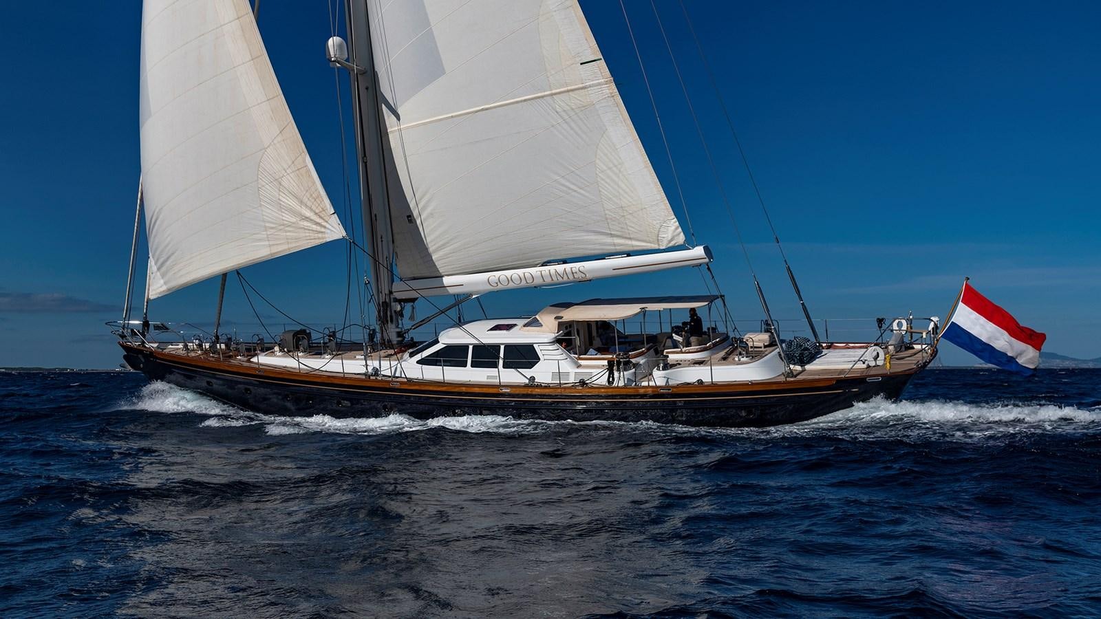 a sailboat on the water aboard GOOD TIMES Yacht for Sale