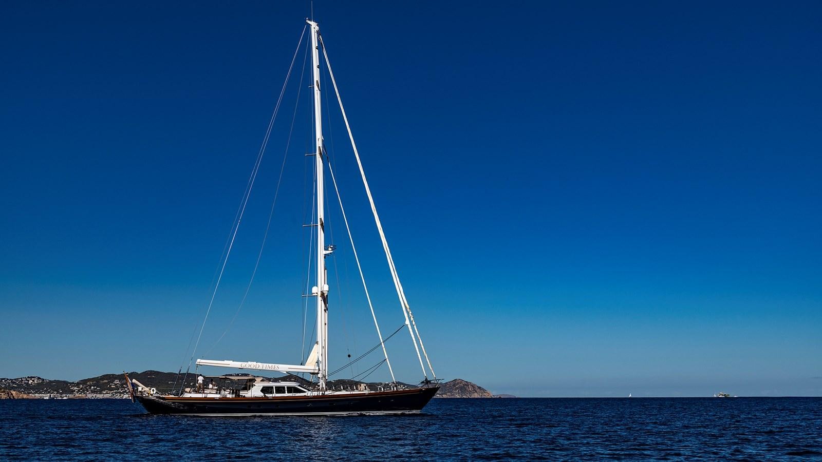 a sailboat in the water aboard GOOD TIMES Yacht for Sale