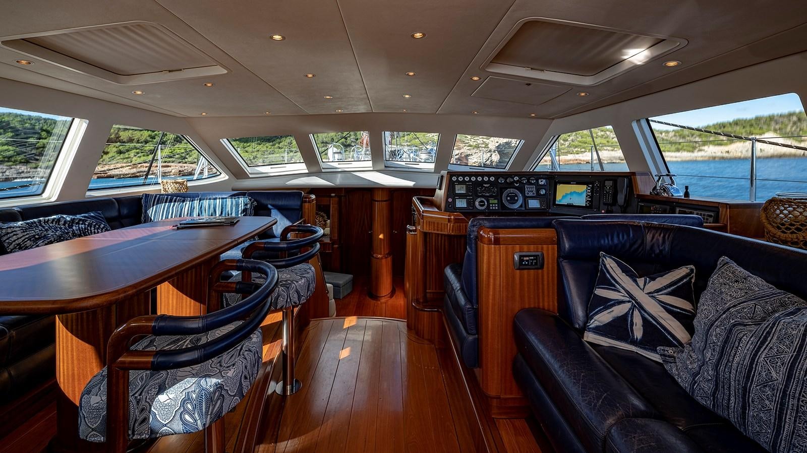 inside of a bus aboard GOOD TIMES Yacht for Sale