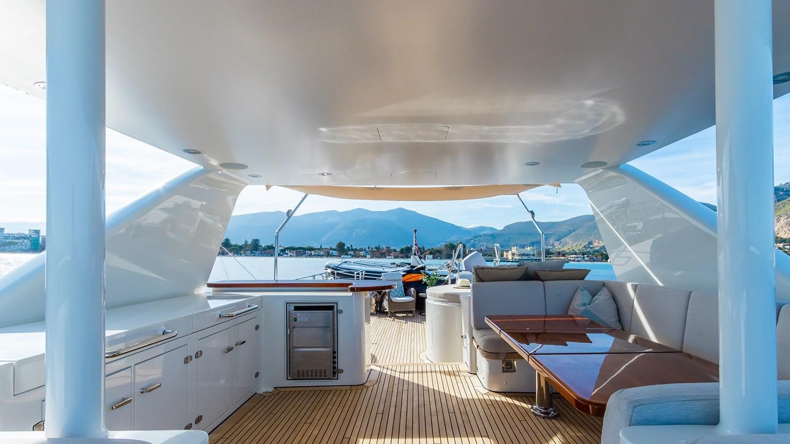 a view from the cockpit of a plane aboard HEERLIJCKHEID Yacht for Sale