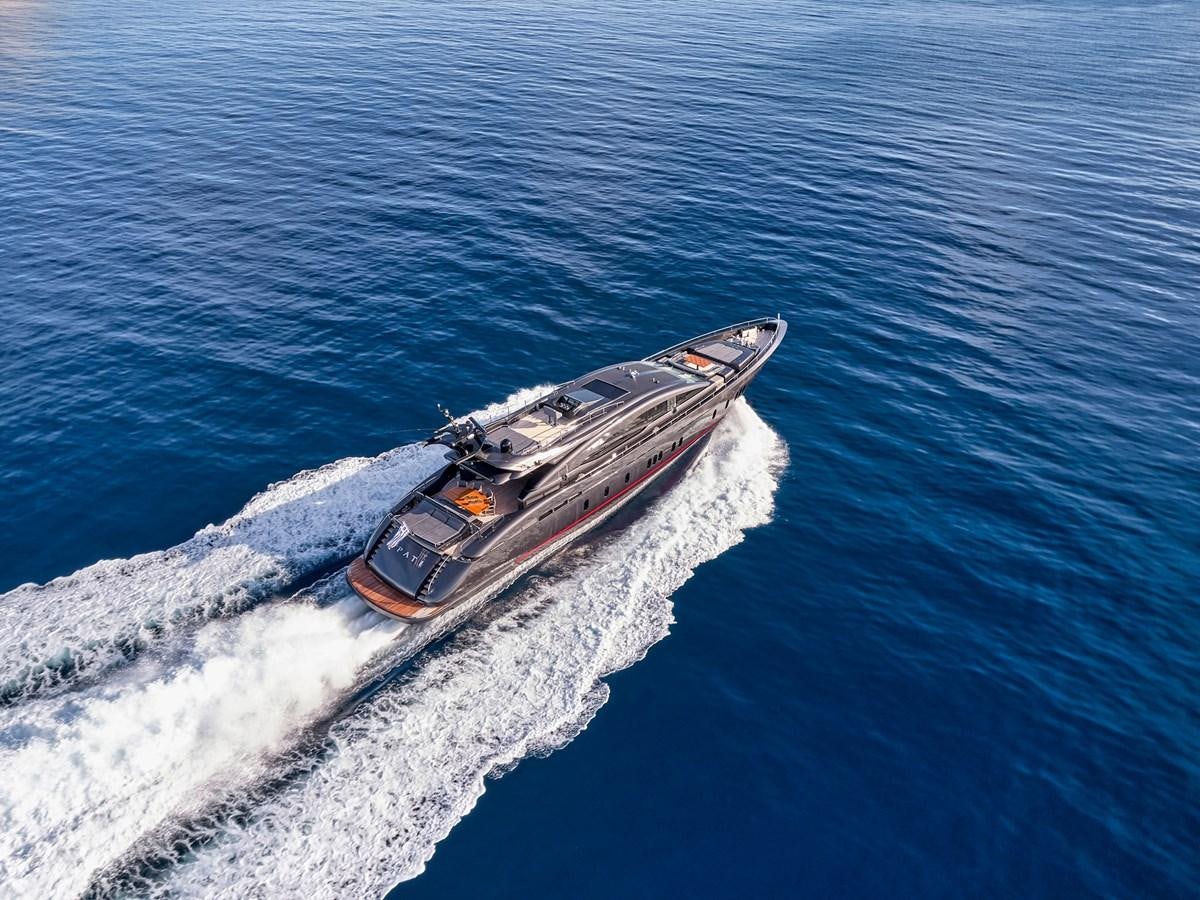 a submarine in the water aboard O'PATI Yacht for Sale