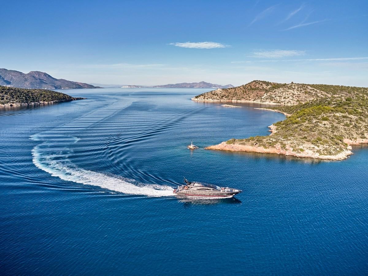 a boat on the water aboard O'PATI Yacht for Sale