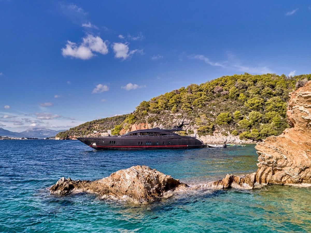 a boat in the water aboard O'PATI Yacht for Sale