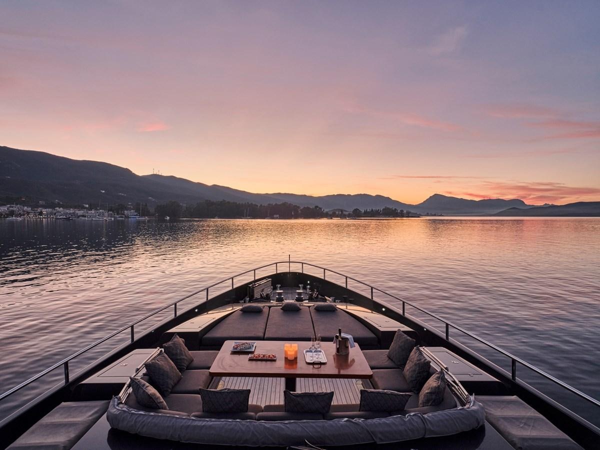a boat on a lake aboard O'PATI Yacht for Sale