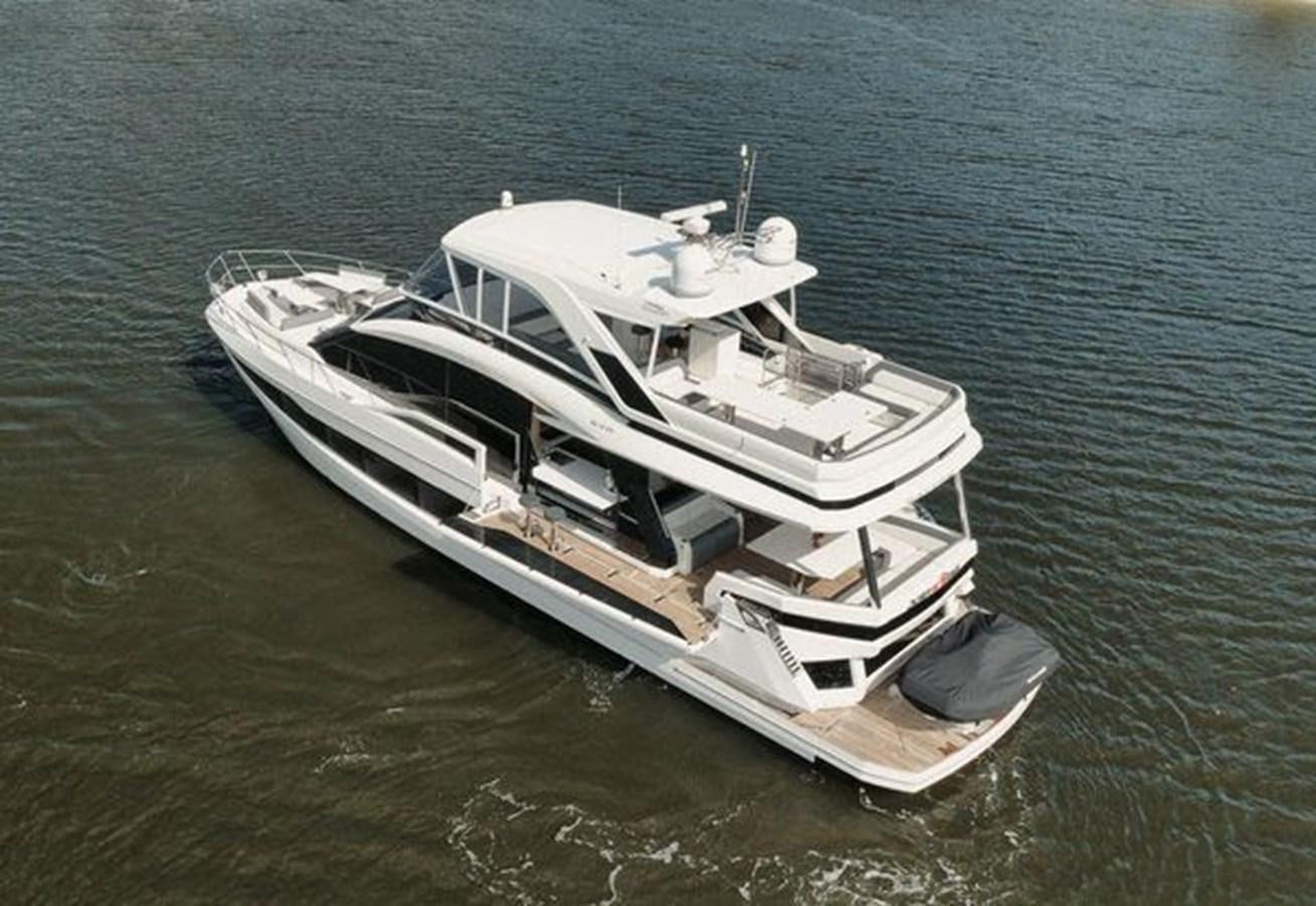 a boat in the water aboard JUST IN TIME Yacht for Sale