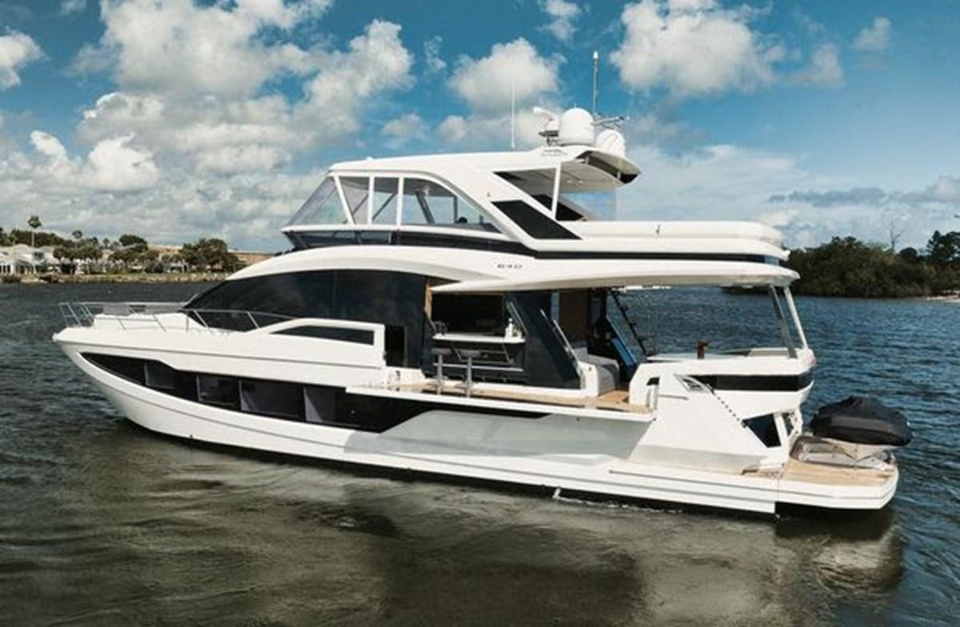 a boat in the water aboard JUST IN TIME Yacht for Sale