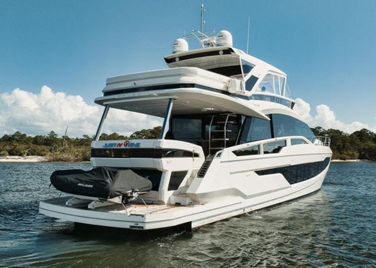 a boat on the water aboard JUST IN TIME Yacht for Sale