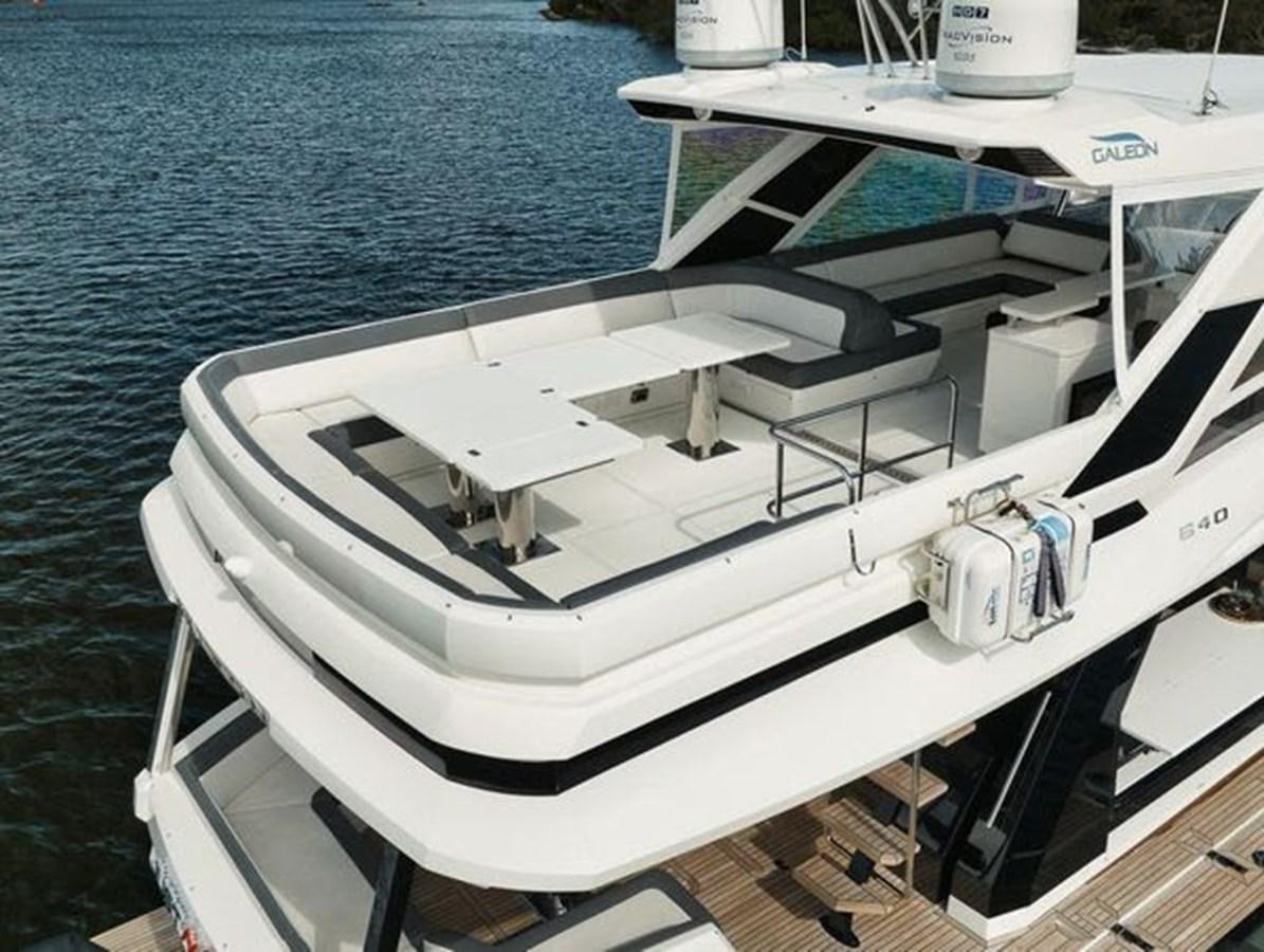 a boat on the water aboard JUST IN TIME Yacht for Sale