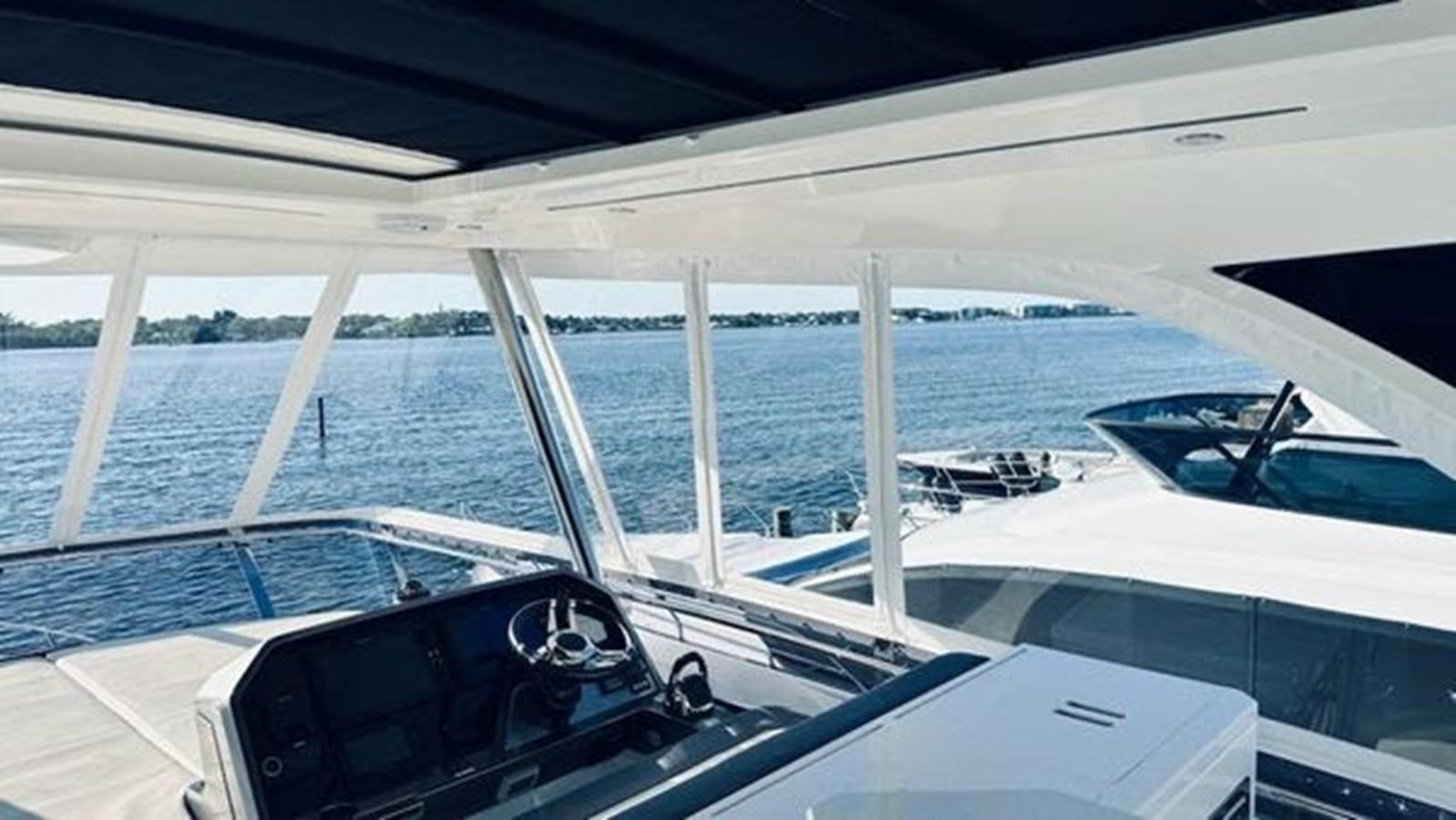 the inside of a boat aboard JUST IN TIME Yacht for Sale