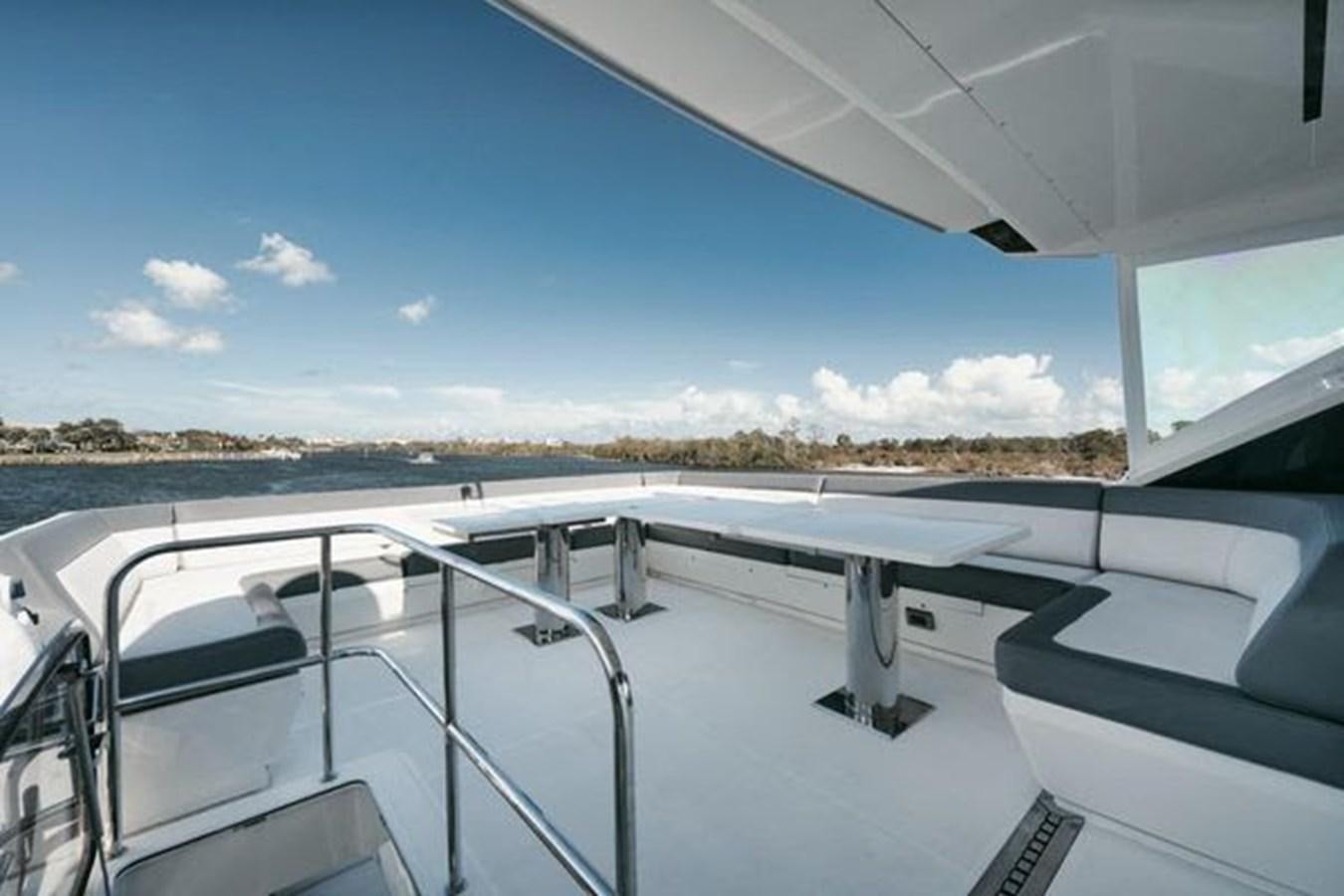 a view of the ocean from the deck of a boat aboard JUST IN TIME Yacht for Sale