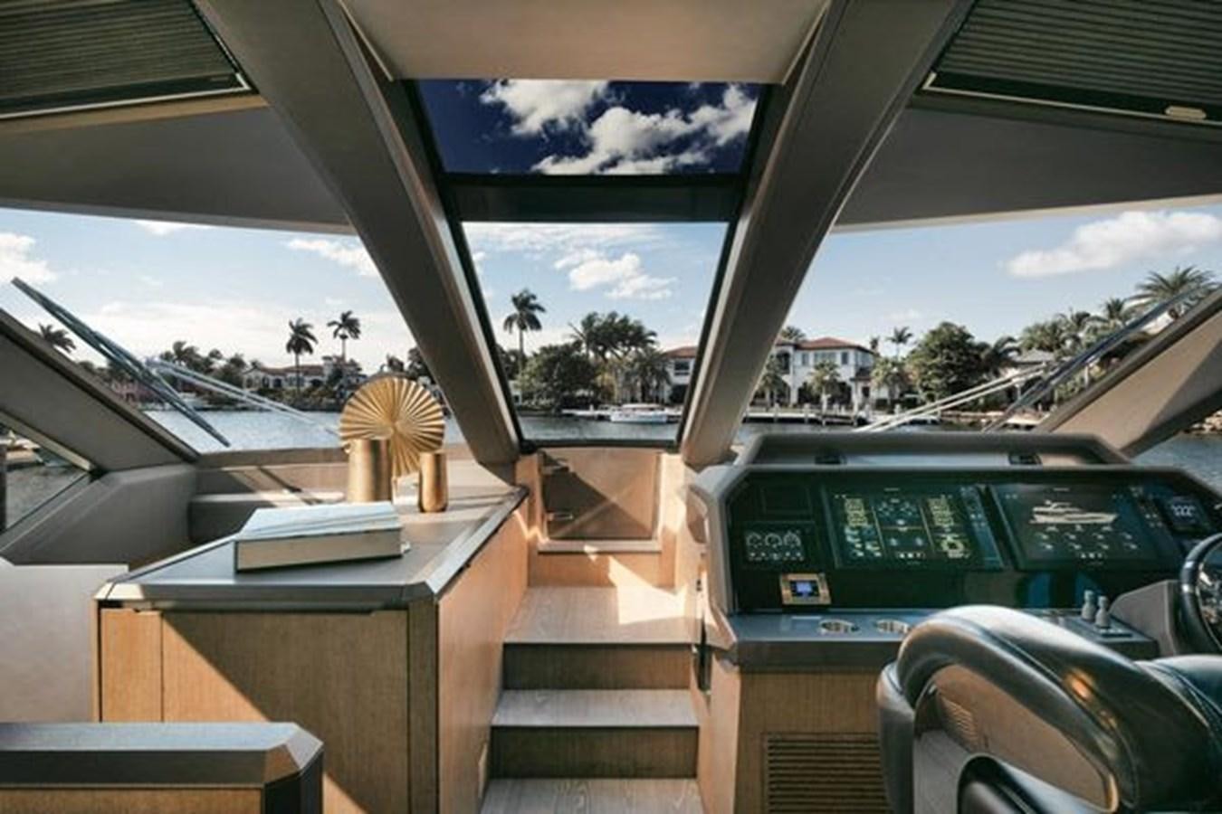a bus parked in a parking lot aboard JUST IN TIME Yacht for Sale