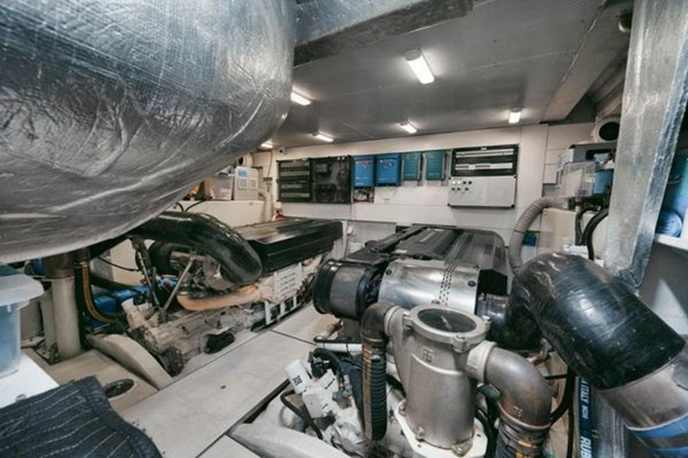 a machine with a large metal tube aboard JUST IN TIME Yacht for Sale