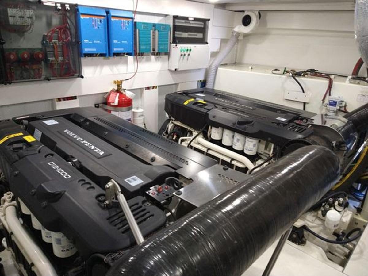 a machine with a red top aboard JUST IN TIME Yacht for Sale