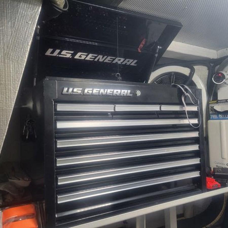 a black printer with a white background aboard JUST IN TIME Yacht for Sale