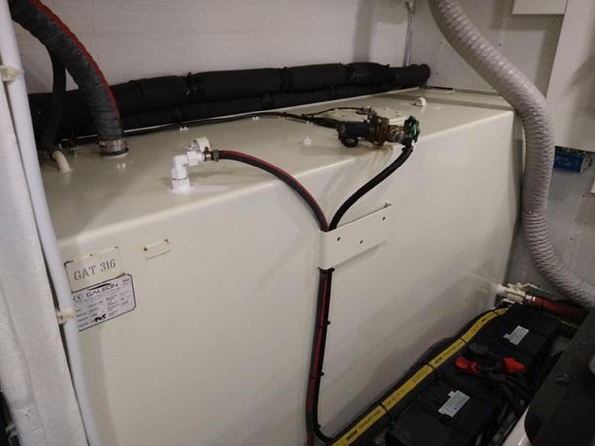 a machine with a pipe aboard JUST IN TIME Yacht for Sale