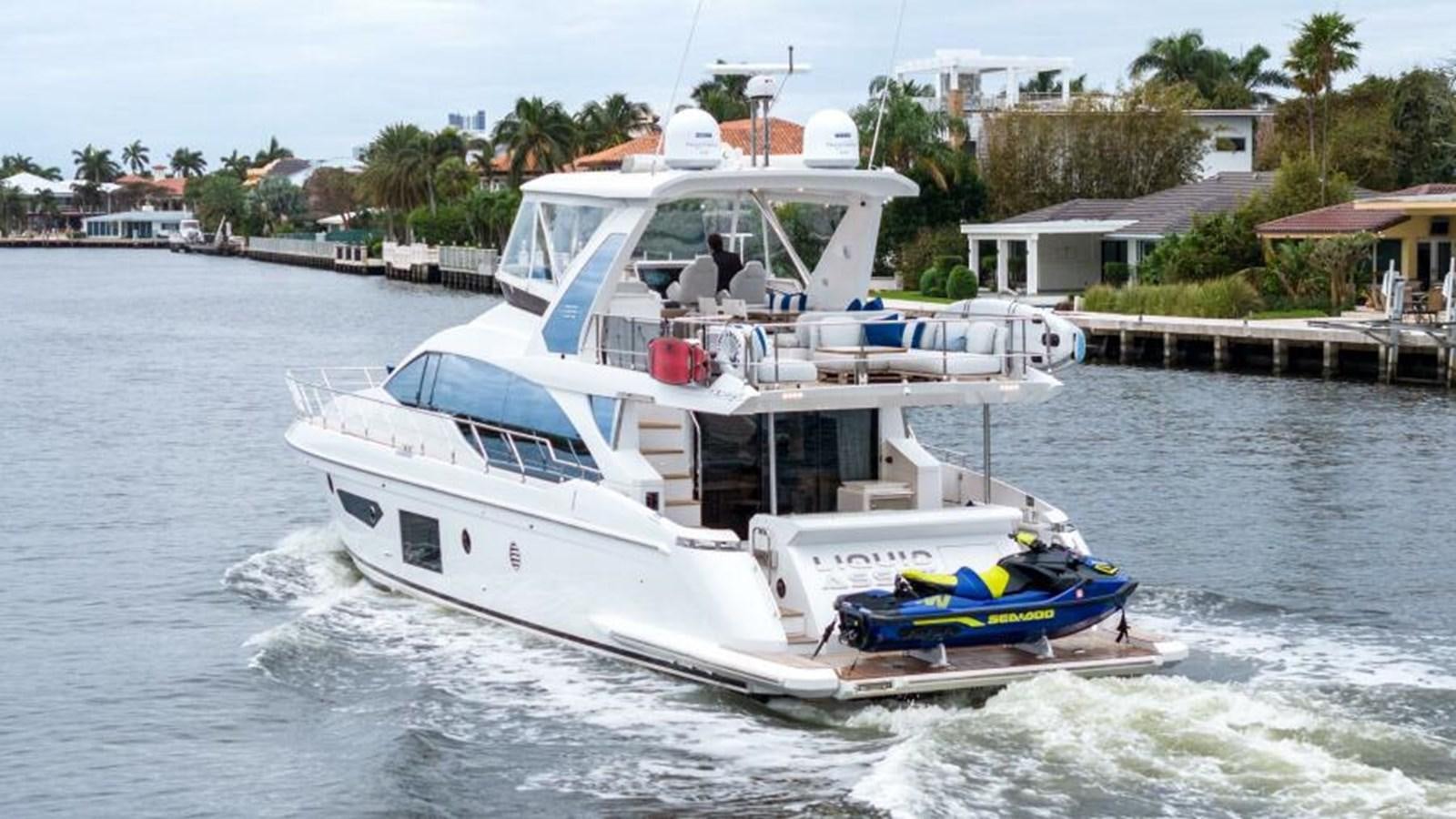 a boat on the water aboard LIQUID ASSET Yacht for Sale
