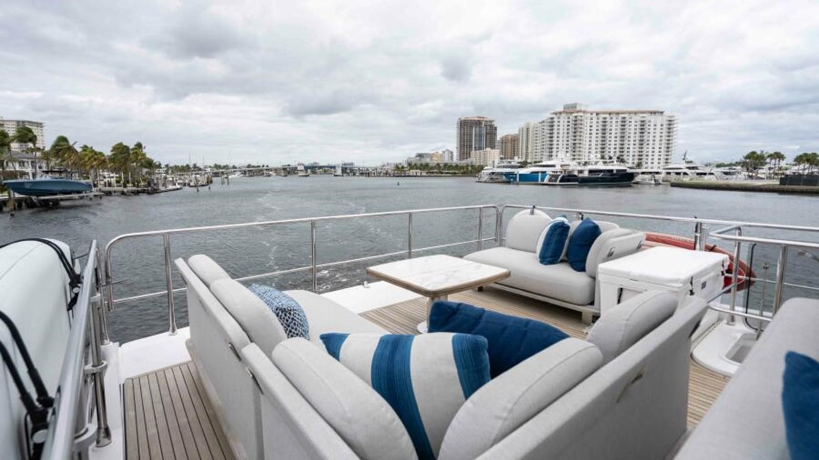 a boat on the water aboard LIQUID ASSET Yacht for Sale