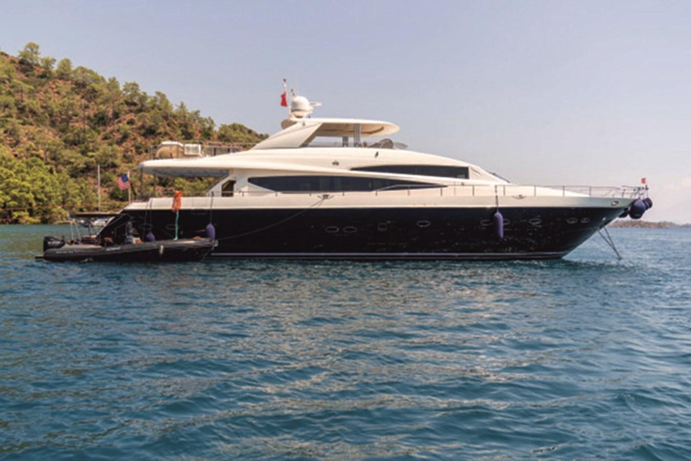 a boat in the water aboard 95 MY Yacht for Sale