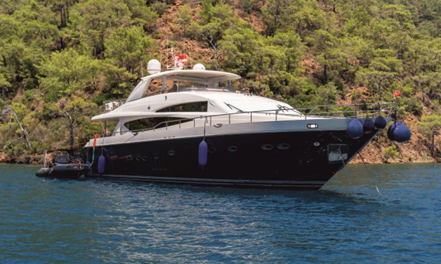 a boat on the water aboard 95 MY Yacht for Sale