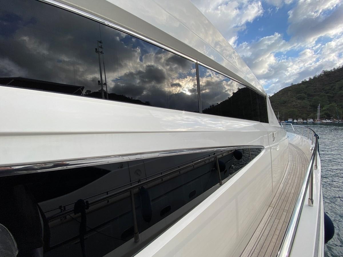 a boat on the water aboard 95 MY Yacht for Sale