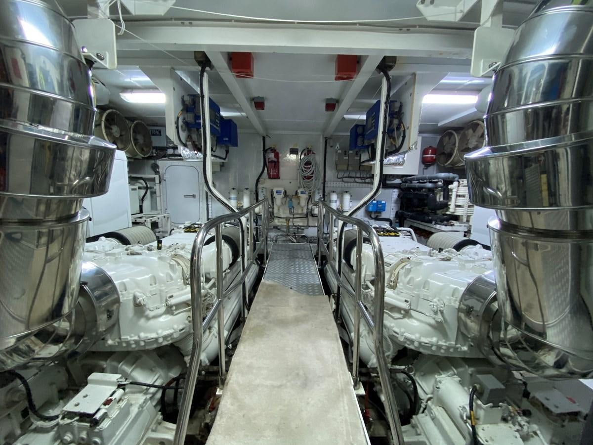 a room with many machines aboard 95 MY Yacht for Sale