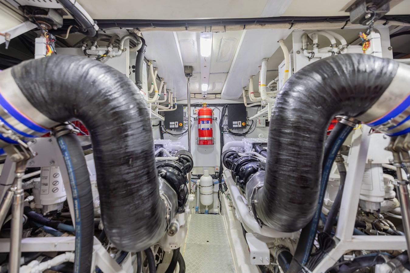 a large factory machinery aboard ODYSSEA Yacht for Sale