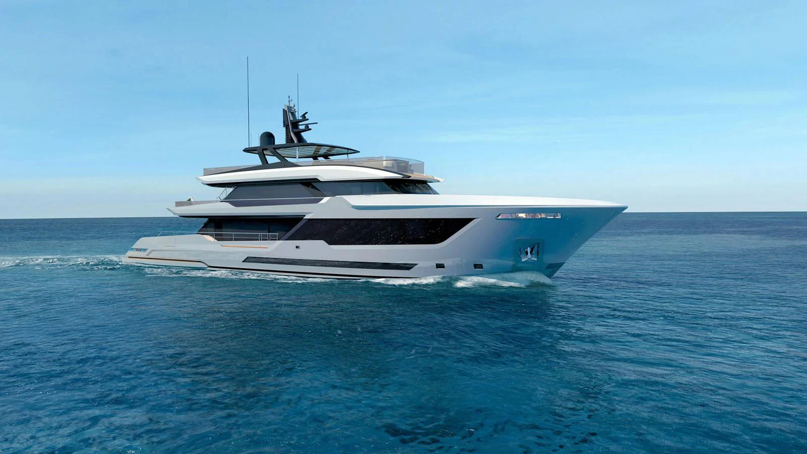 a white boat in the water aboard 2024 INACE AVENTURA 164 Yacht for Sale