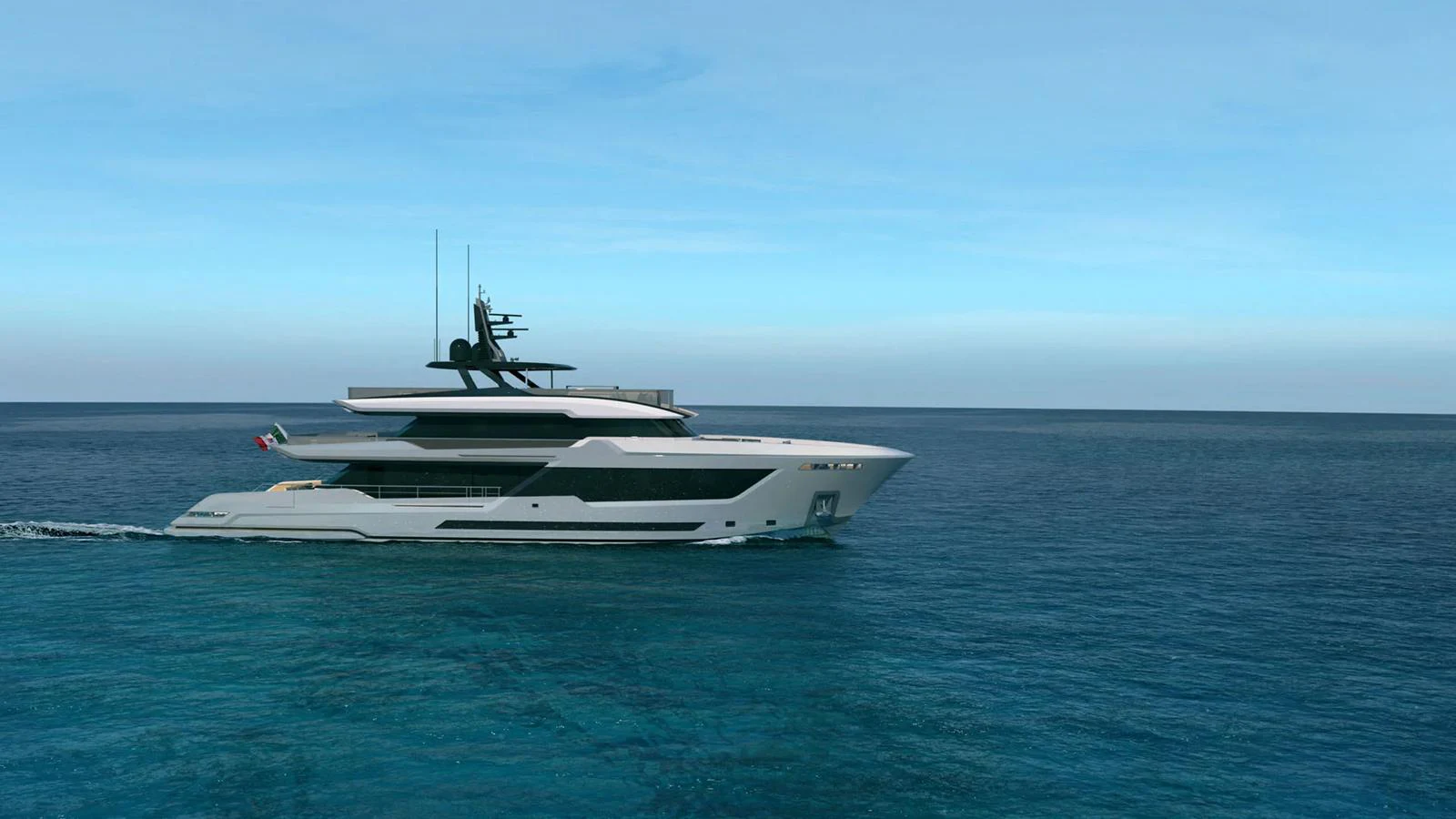 a boat on the water aboard 2024 INACE AVENTURA 164 Yacht for Sale