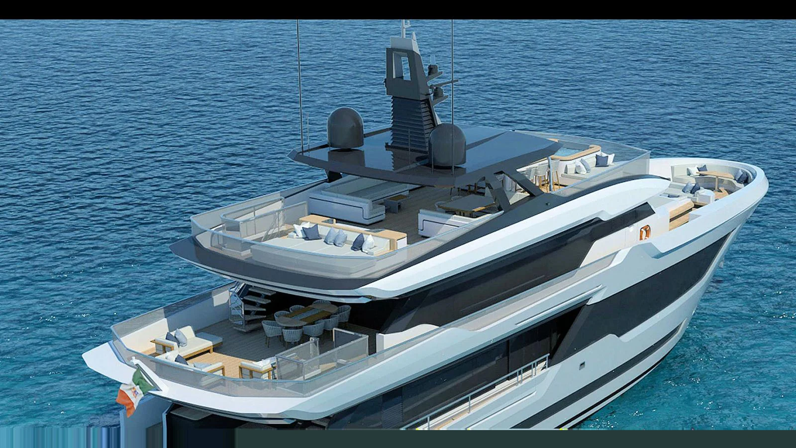 a boat on the water aboard 2024 INACE AVENTURA 164 Yacht for Sale