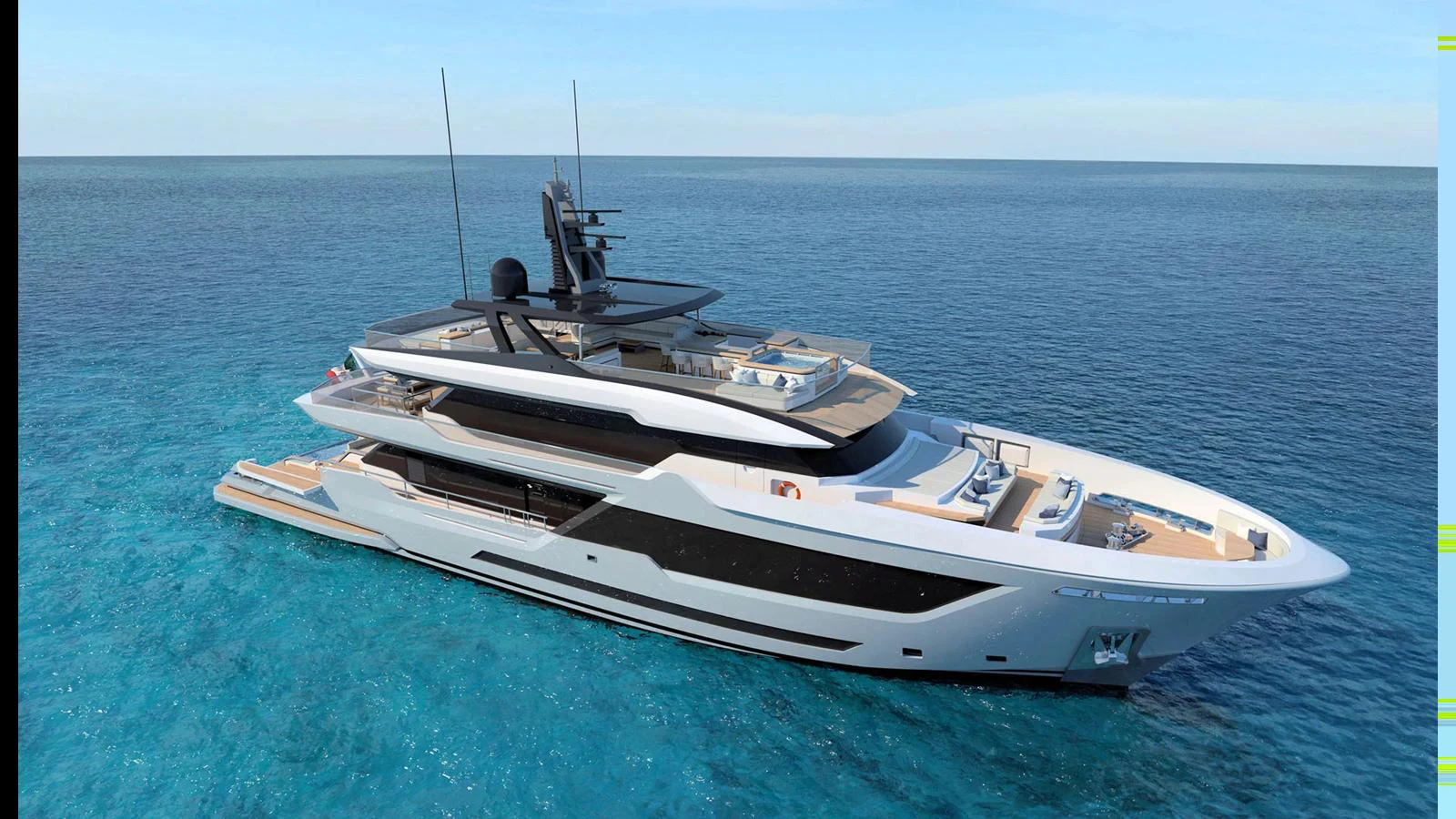 a boat in the water aboard 2024 INACE AVENTURA 164 Yacht for Sale