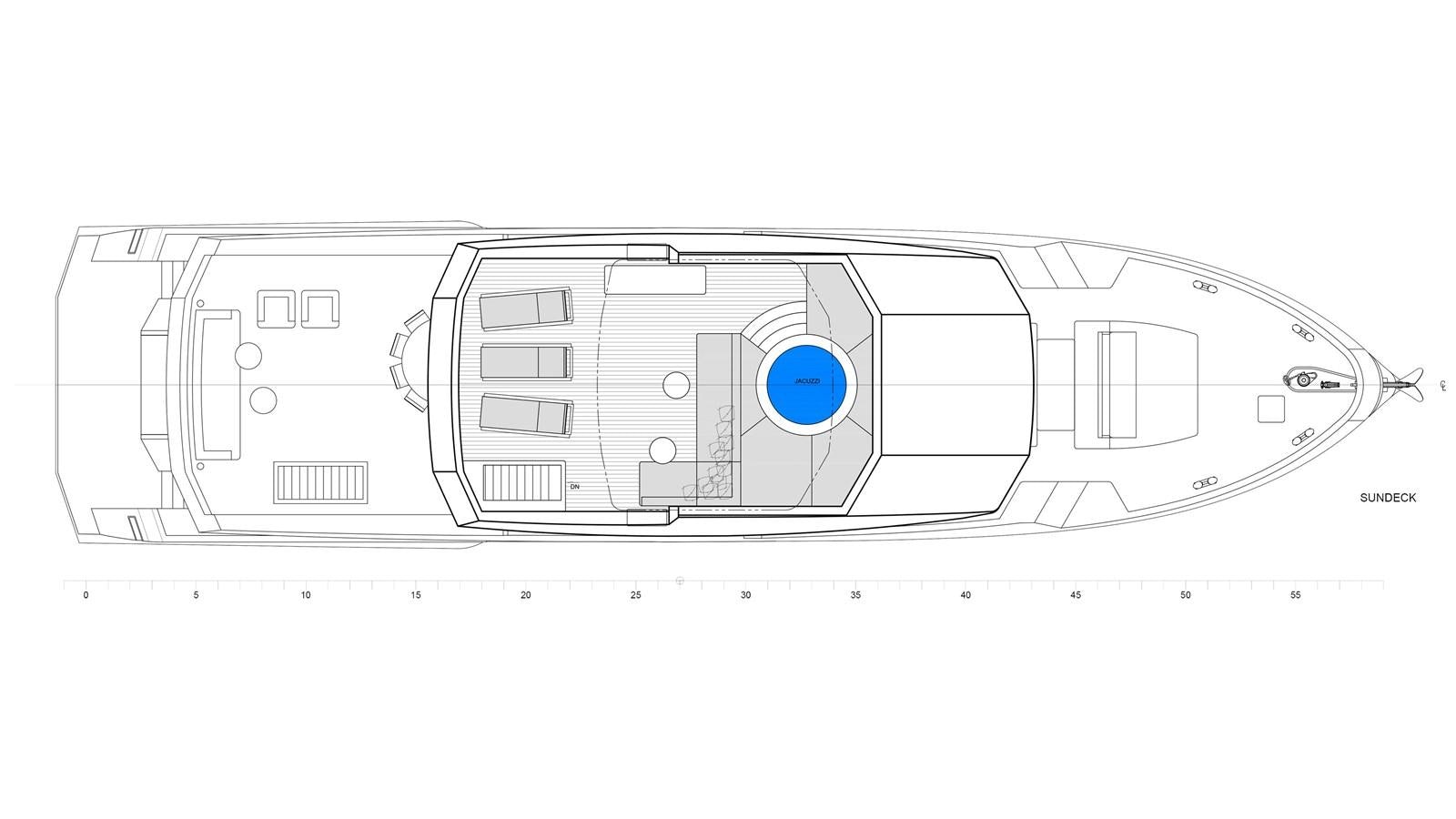 diagram, engineering drawing aboard 2024 INACE AVENTURA 106 Yacht for Sale
