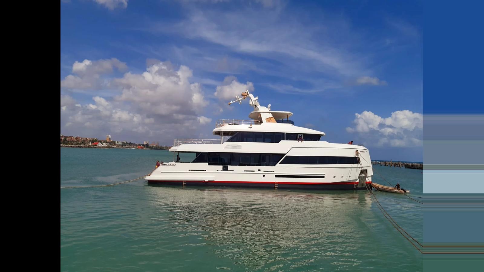 a boat in the water aboard 2024 INACE EXPLORA 115 Yacht for Sale