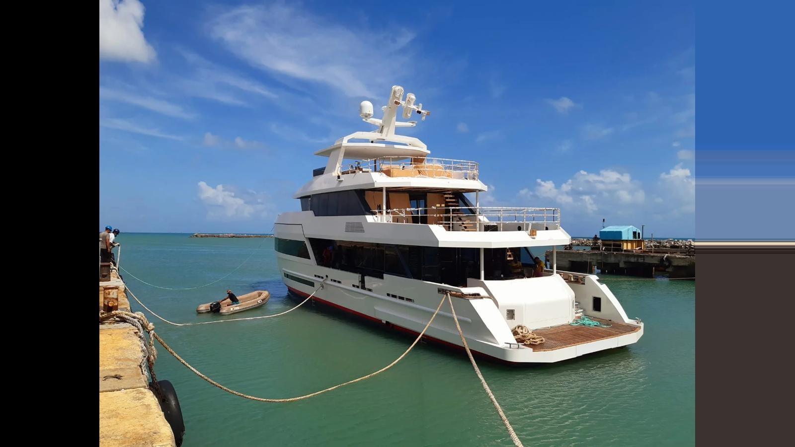 a boat on the water aboard 2024 INACE EXPLORA 115 Yacht for Sale