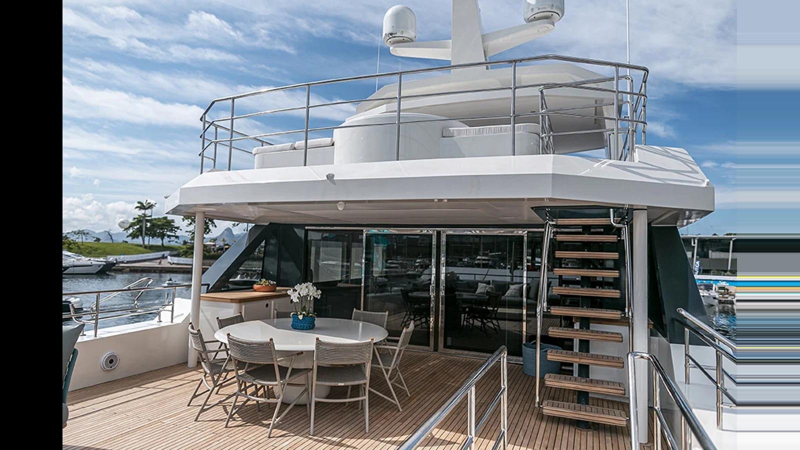 a boat on the water aboard 2024 INACE EXPLORA 115 Yacht for Sale