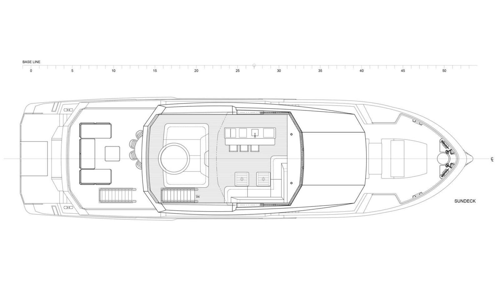 diagram, engineering drawing aboard 2024 INACE EXPLORA 115 Yacht for Sale