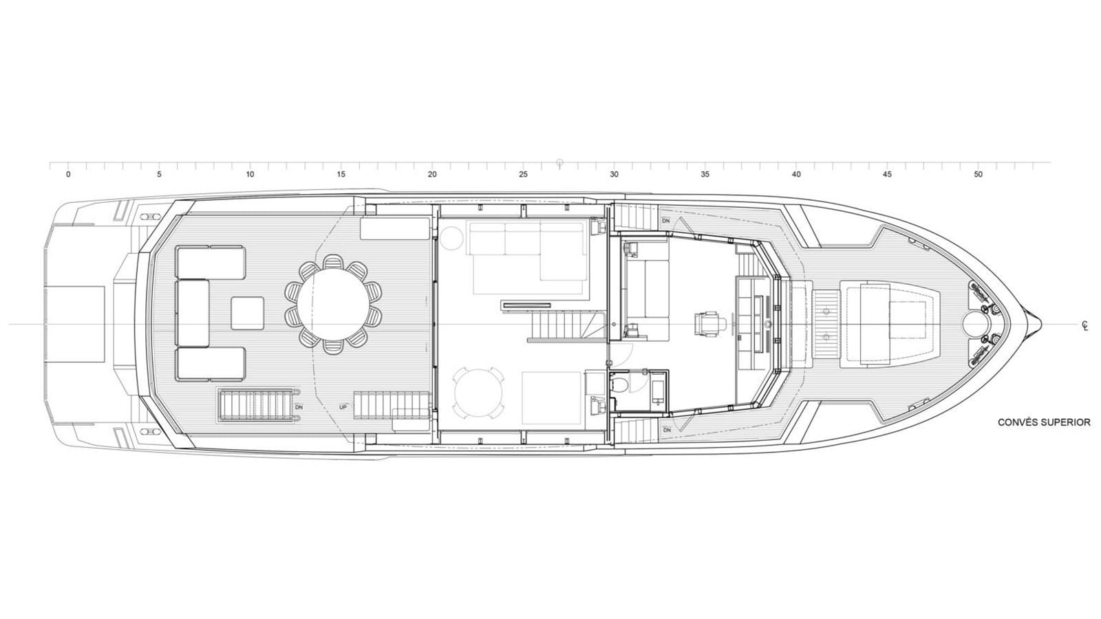 diagram, engineering drawing aboard 2024 INACE EXPLORA 115 Yacht for Sale