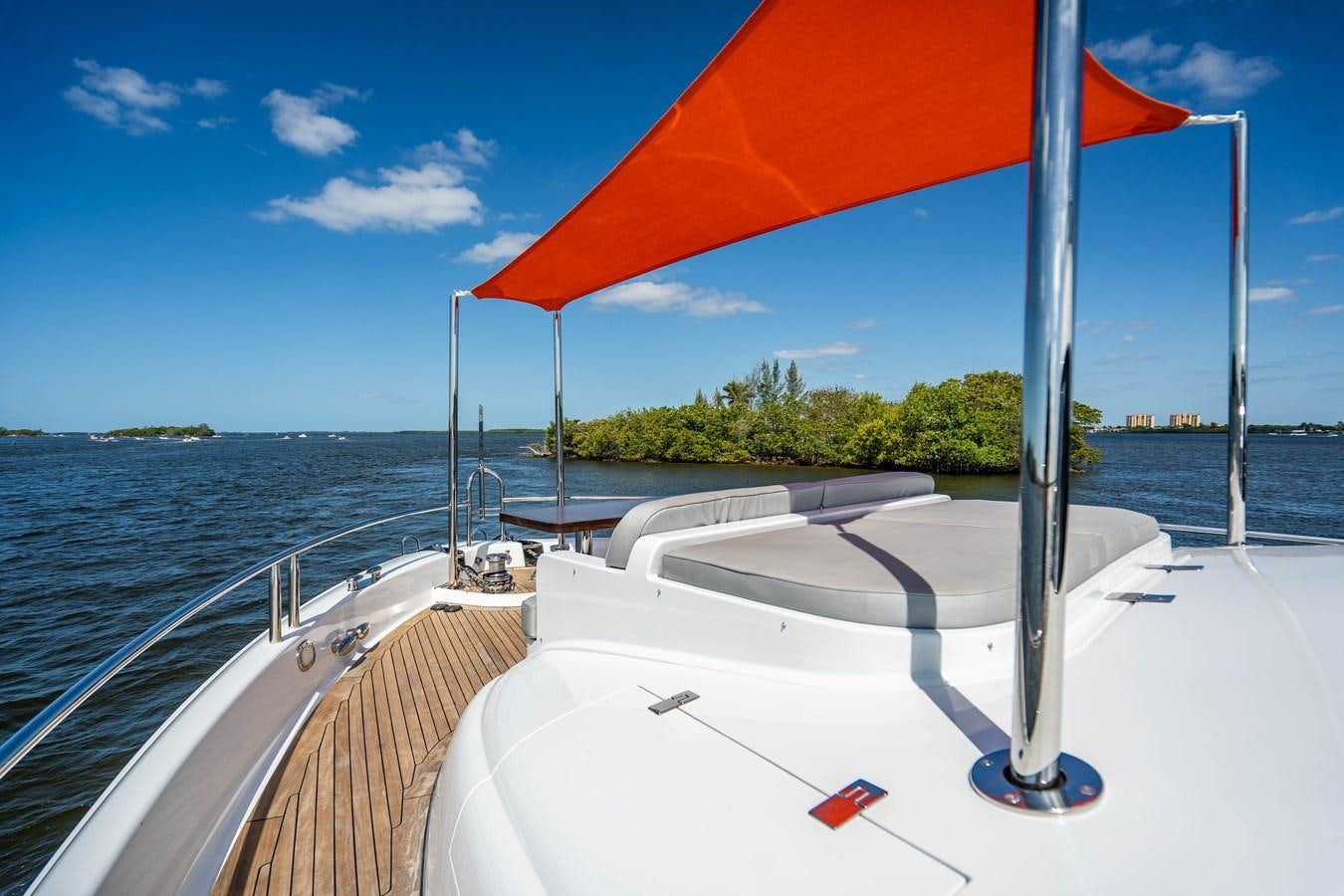 a boat on the water aboard VOYAGER Yacht for Sale