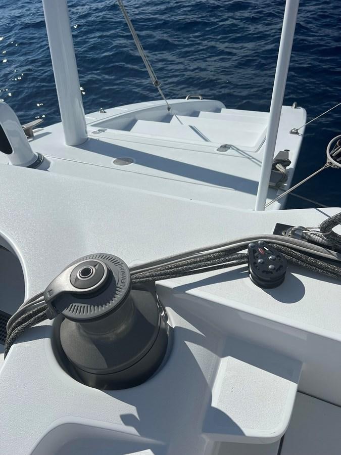 the front of a boat aboard MAGIC CAT Yacht for Sale