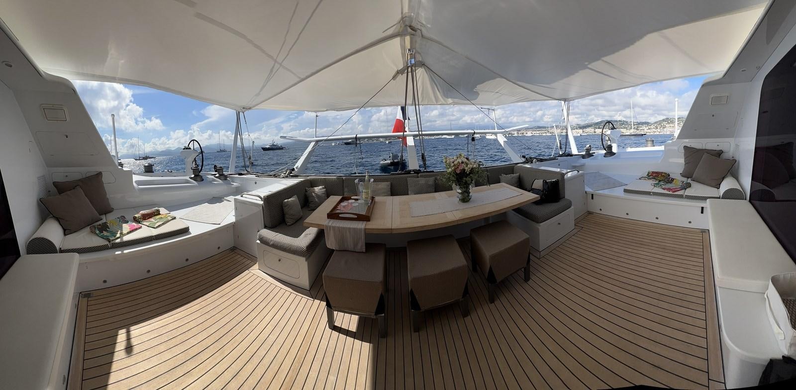 inside of a boat aboard MAGIC CAT Yacht for Sale