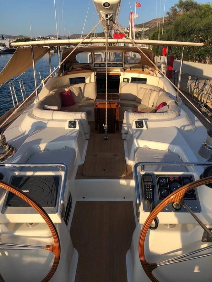 the front of a boat aboard DUNJA Yacht for Sale