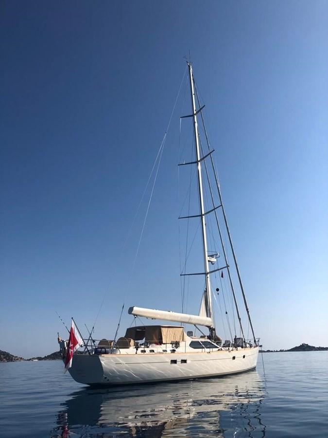 a sailboat on the water aboard DUNJA Yacht for Sale
