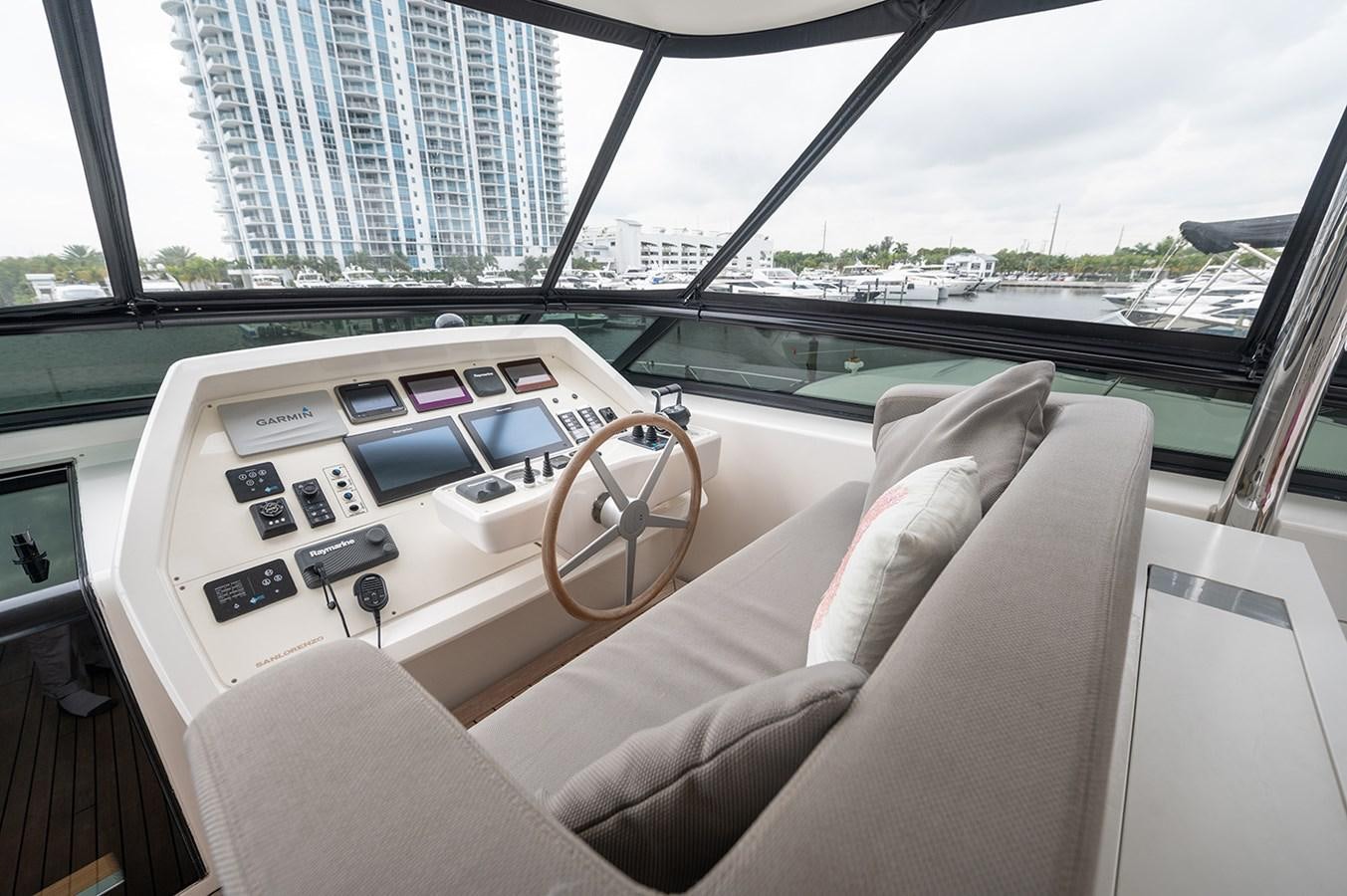 inside of a car aboard RYEN Yacht for Sale