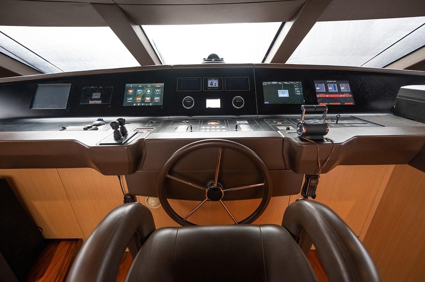 inside of a vehicle aboard RYEN Yacht for Sale